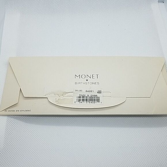 NWT Monet April Birthstone Charm Bracelet - Picture 4 of 5